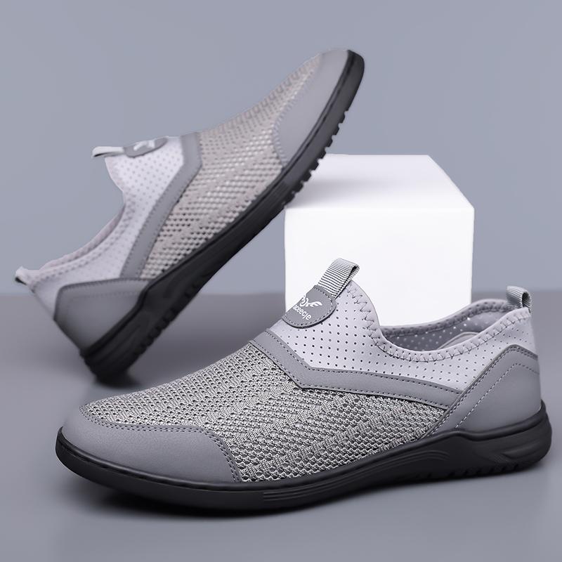 New Trendy Mens Summer Sneakers Breathable Mesh Casual Shoes Outdoor Male Footwear Tenis Masculino Leisure Walk Trainers