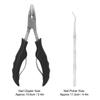 2pcs Stainless Steel Nail Clipper Set Professional Curved Blade Toenail Clippers