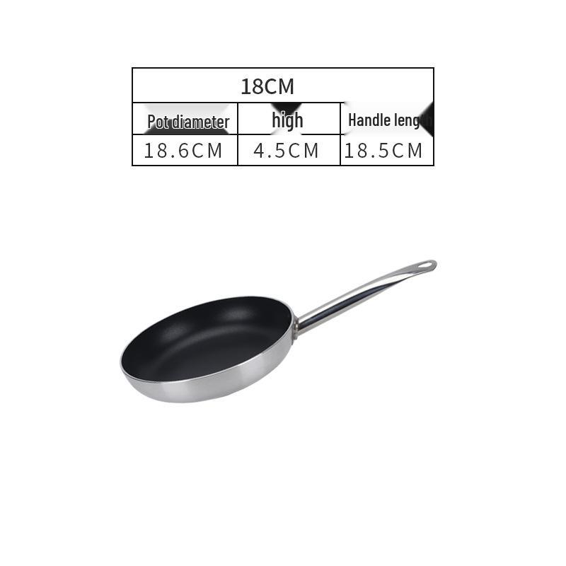 Non-Stick Single Handle Frying Pan for Steak, Eggs, and More - Compatible with Gas and Induction Cookers.