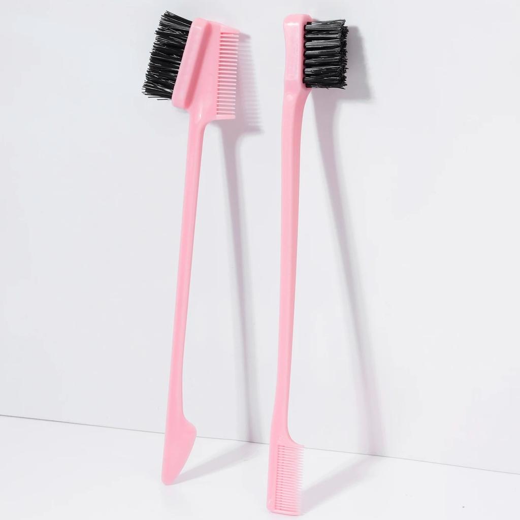 2pcs Edge Control Brushes - Precision Hair/Eyebrow Styling for Women, Ideal for Real Hair Wigs & Daily Grooming, Comb Set