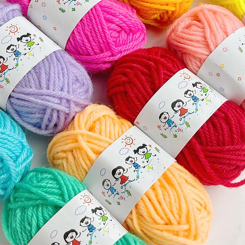 12 Stück Weiche Warme DIY Baumwollwolle Fäden Weiches Garn Feine Qualität Handstrickgarn Für Handgestricktes Häkelgarn