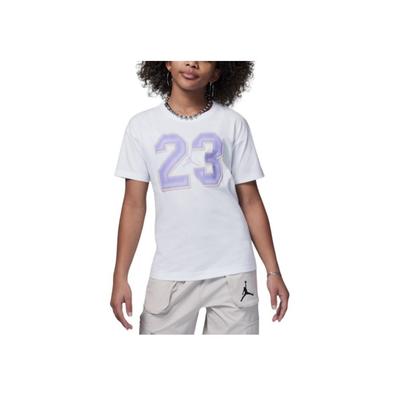 Flight Series Comfortable Printed Round Neck Short Sleeve T-Shirt Kids Tops White HF2053-100