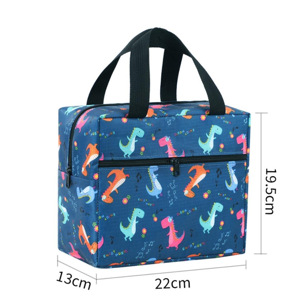 Durable Leakproof Lunch Bag Large Capacity Thickened Insulated Lunch Box Reusable Insulated Lunch Tote School Office Picnic синий
