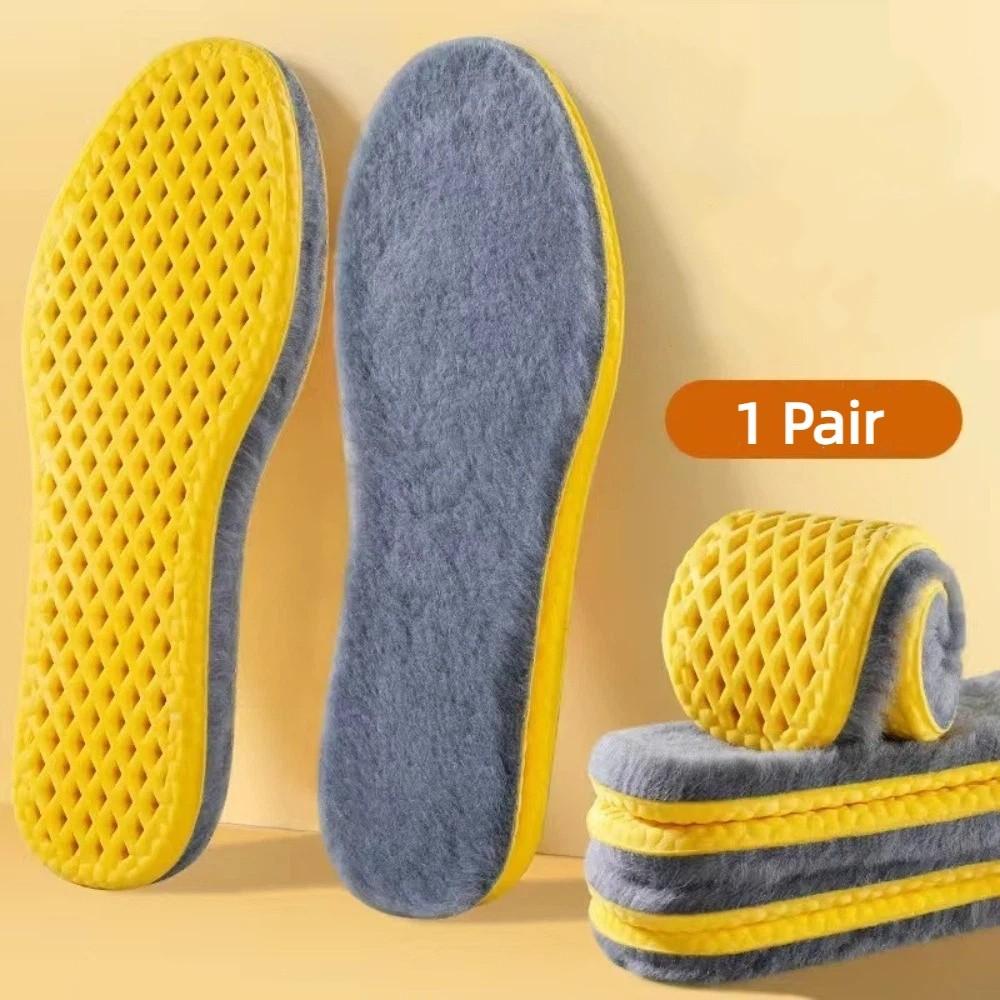 Теплые плюшевые кашемировые стельки для снегоступов Утолщенные термостельки для обуви Мягкие теплые плюшевые стельки Мужские 39-40