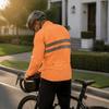 Veste de cyclisme orange coupe-vent pour moto tout-terrain et cyclisme, pour les sorties pêche