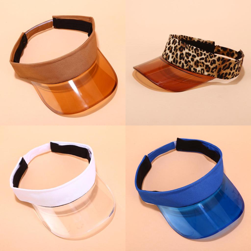Summer Pvc Sun Hat With Extended Brim For Outdoor Beach Activities And Casual Wear