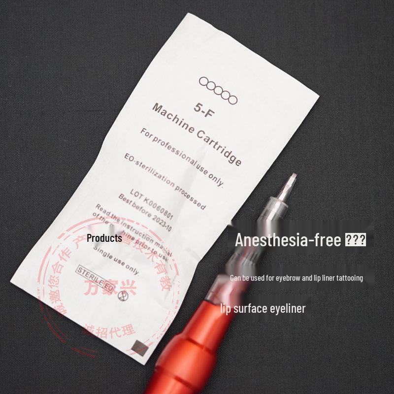 Microblading Instrument with Special Needle for Eyebrow and Lip Tattoo - No Numbing Cream Needed