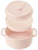 Skater Microwave Pot with Dishwasher Powder Cherry Made In Japan Cocotte-Style Strainer, Safe, 1600ml, 18cm, Color, Blossom,