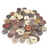 Retro Wooden Buttons 2 Holes Handwork Sewing Scrapbook Clothing Bosian Button DIY Crafts Accessories Decor
