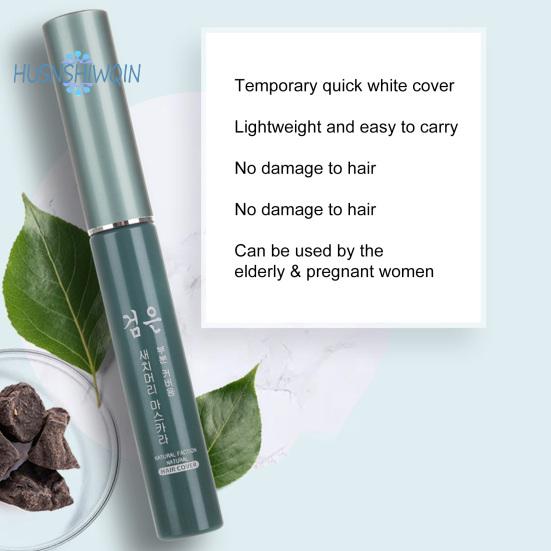 Cover Gray Hair with 20g Hair Color Stick - Washable, Natural Effect, Long Lasting, Disposable Plant Hair Dye Touch-Up Pen - Home Supply