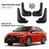 For Toyota Vios 2019 - 2023 2024 2025 Mudguards 4Pcs/Set Front Rear Mud Guards Cover Mudflaps Fender Cover Protector Accessories