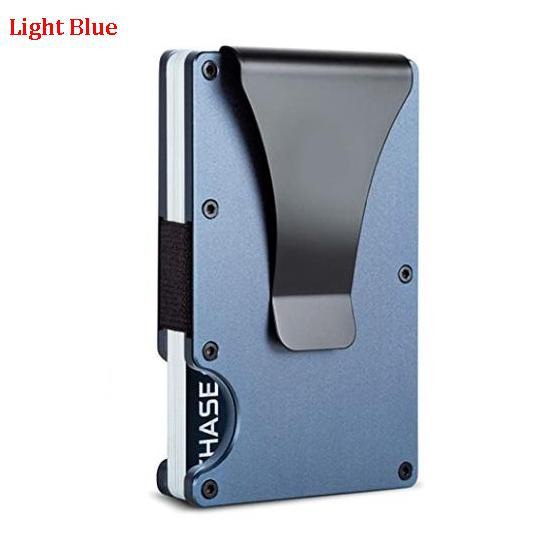 

Антимагнітний тримач для кредитних карток Тонкий металевий RFID гаманець-обкладинка Дорожній діловий грошовий блокуючий Портативний чохол для ID Чоловічий алюмінієвий затискач Гаманець Картхолдер Червоний