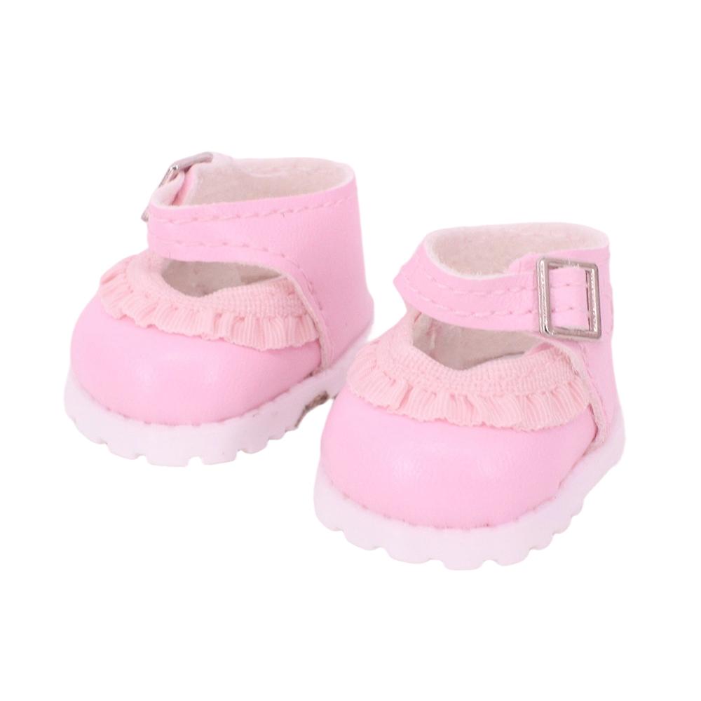 

3,8 см Обувь для кукол Однотонные Поп Кружевные парусиновые туфли ПУ Обувь для 17 см куклы Лабубу Аксессуары для одежды, Одежда для девочек, Игрушки, Подарок shoes розовый