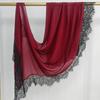 Cotton Turbans Head with Lace Trim Head Wraps New Islamic Crinkle Shawl