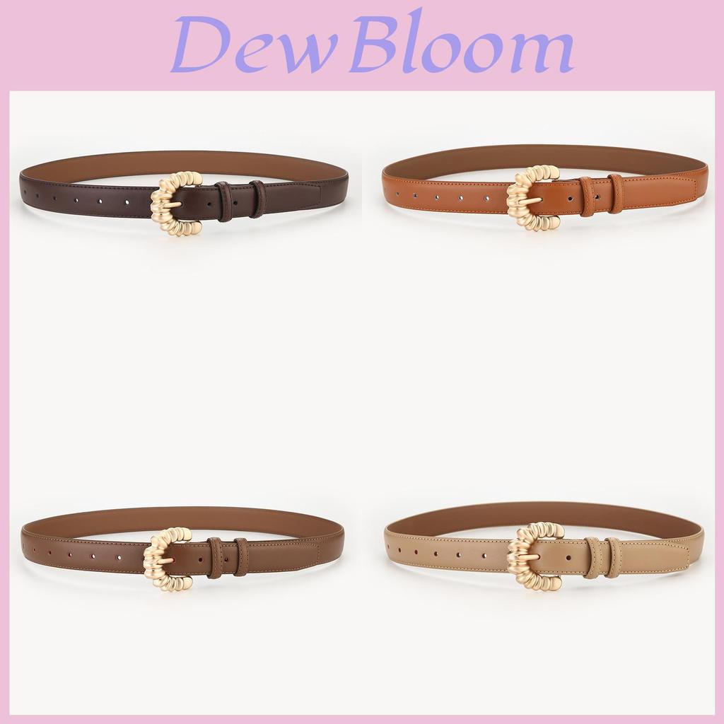 Genuine Leather Belt For Men Women Fashion Casual Minimalist Style With Metal Buckle For Daily Wear