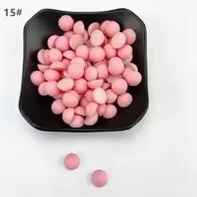 6-12mm Semi Circular Acrylic Flatback Plastic Beads Matte Multi-color Customizable Color Clothing Accessories Beads