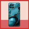 Teal Blue Gold Agate Marble Case For Samsung Galaxy M52 M32 M53 M16 M11 M21 M31 M35 M12 M13 M14 M15 M36 M56 M55 M34 M54