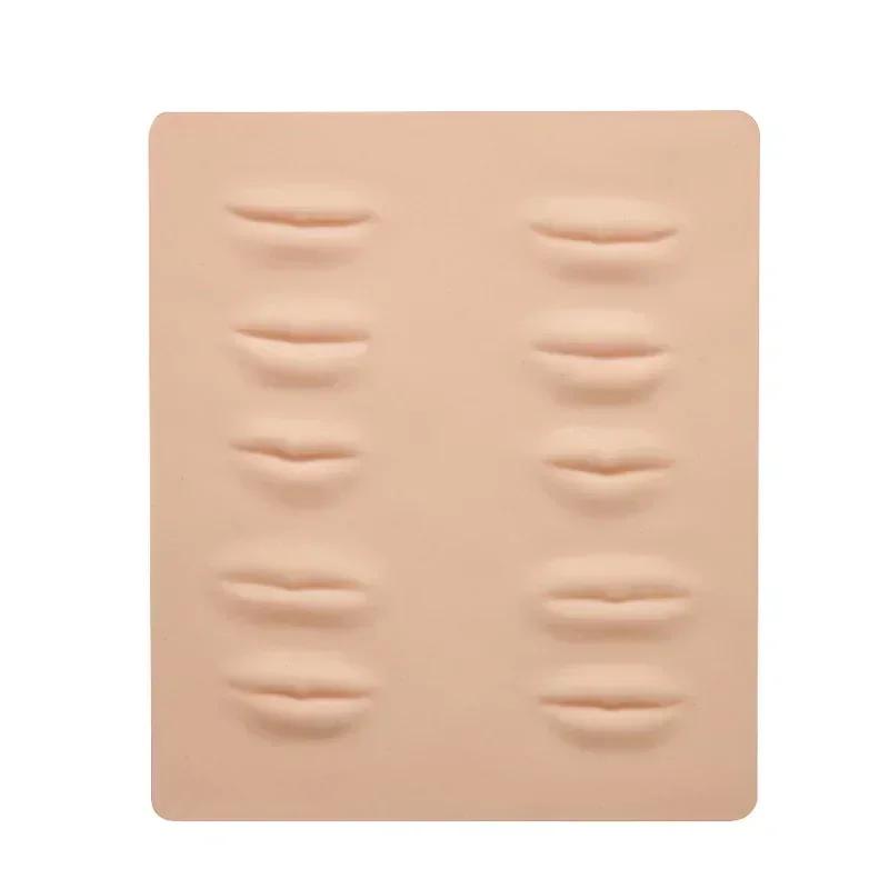 Microblading Practice Skin Lip Thicken Permannet Makeup Tattoo 3D Artificial Leather Soft Silicone Bleaching Imitation