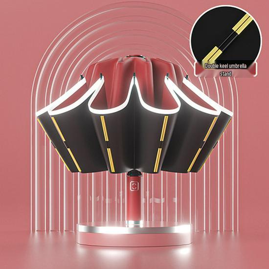 Luxury Fully Automatic Folding Umbrella for Women & Men - Sunshade, Sunscreen, and Business Advertising Parasol.