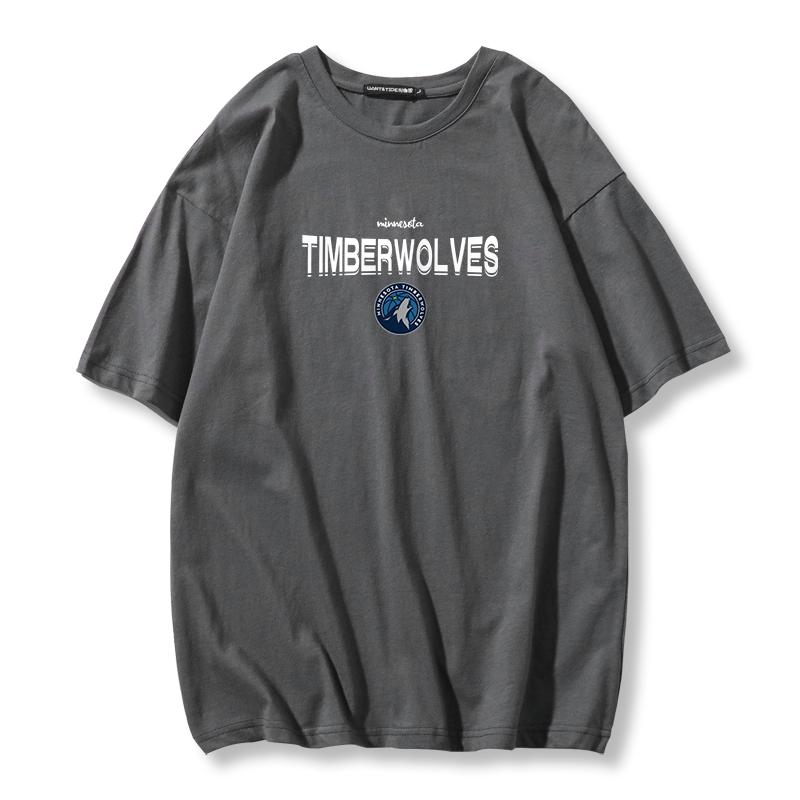 

Тимбервулвз Та же тренировочная одежда Эдвардс Американский Трендовый Тяжелая футболка Лето Свободный Баскетбол Спорт Короткий рукав Профессиональный Выбор 4XL