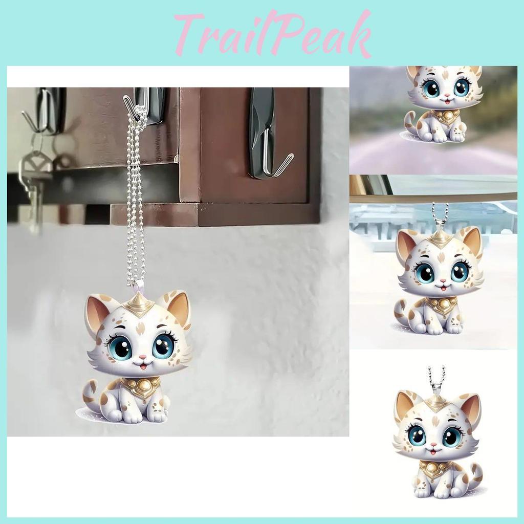Charming Acrylic Animal Hanging Ornament For Car Interior Decoration In Vibrant Style