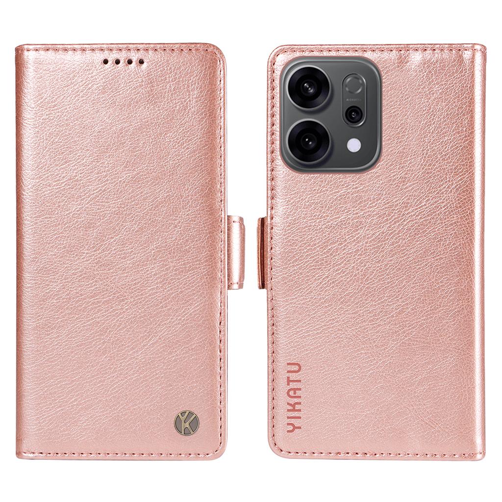For Oppo Reno14 5G (China)/Oppo Reno14 F 5G/Oppo Reno14 5G (Global) Case YIKATU YK-007 Litchi Texture PU Leather Wallet Phone Cover