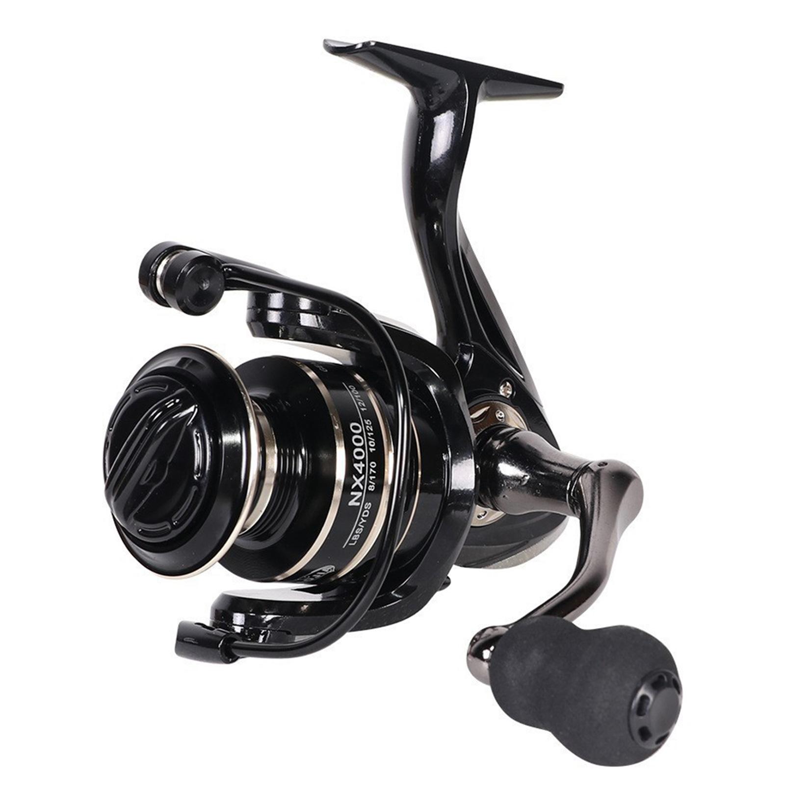 

NX1000-7000 Fishing Spinning Reel 5.2:1/4.7:1 Gear Ratio Spinning Fishing Reel 12 Ball Bearing Fishing Reel Metal Spool 1000