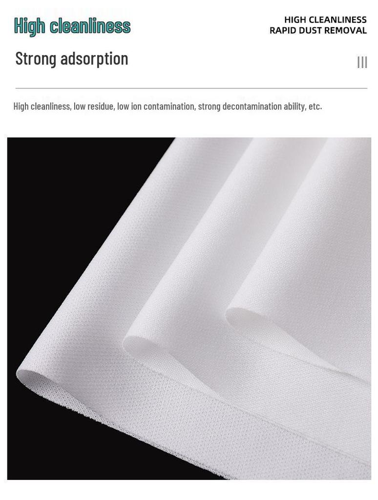 Polyester Lint-Free Mesh Cloth for Industrial and Mobile Screen Cleaning