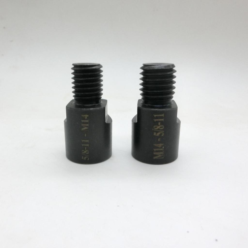 Polisher Conversion Adapter: M14 Internal to 5/8-11 External Thread & 5/8-11 Internal to M14 External Thread
