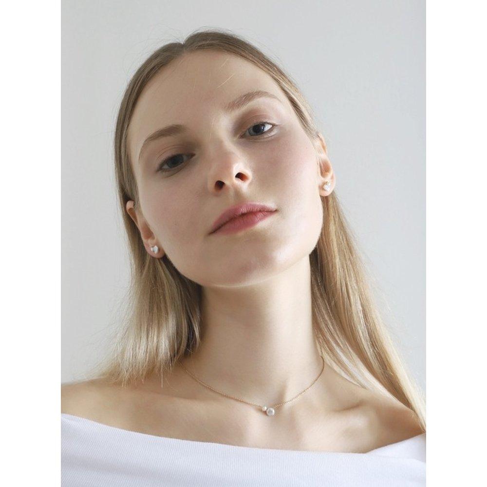 Silver925 Dew Drop Natural Water Pearl Necklace Ps154N