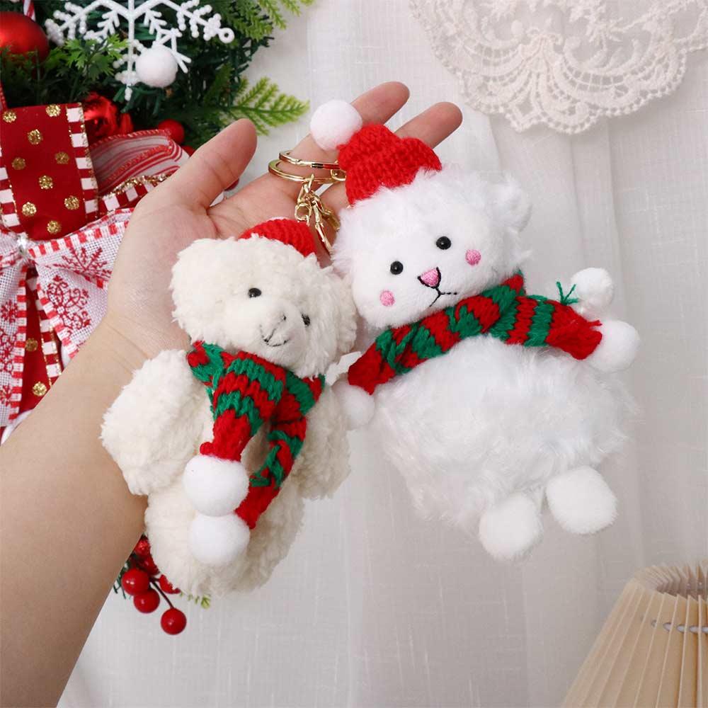 Pendant Kids Gift Mobile Phone Hanging Key Chain Car Key Ring Plush Keychain Christmas Decorations