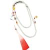 Long messenger chain high-end green glazed agate beaded necklace cheongsam sweater chain accessories women