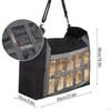 Horse Hay Bag Slow Feed Feeder Easy Hanging Paddock Wall Net Adjustable Strap for Trailer Trip