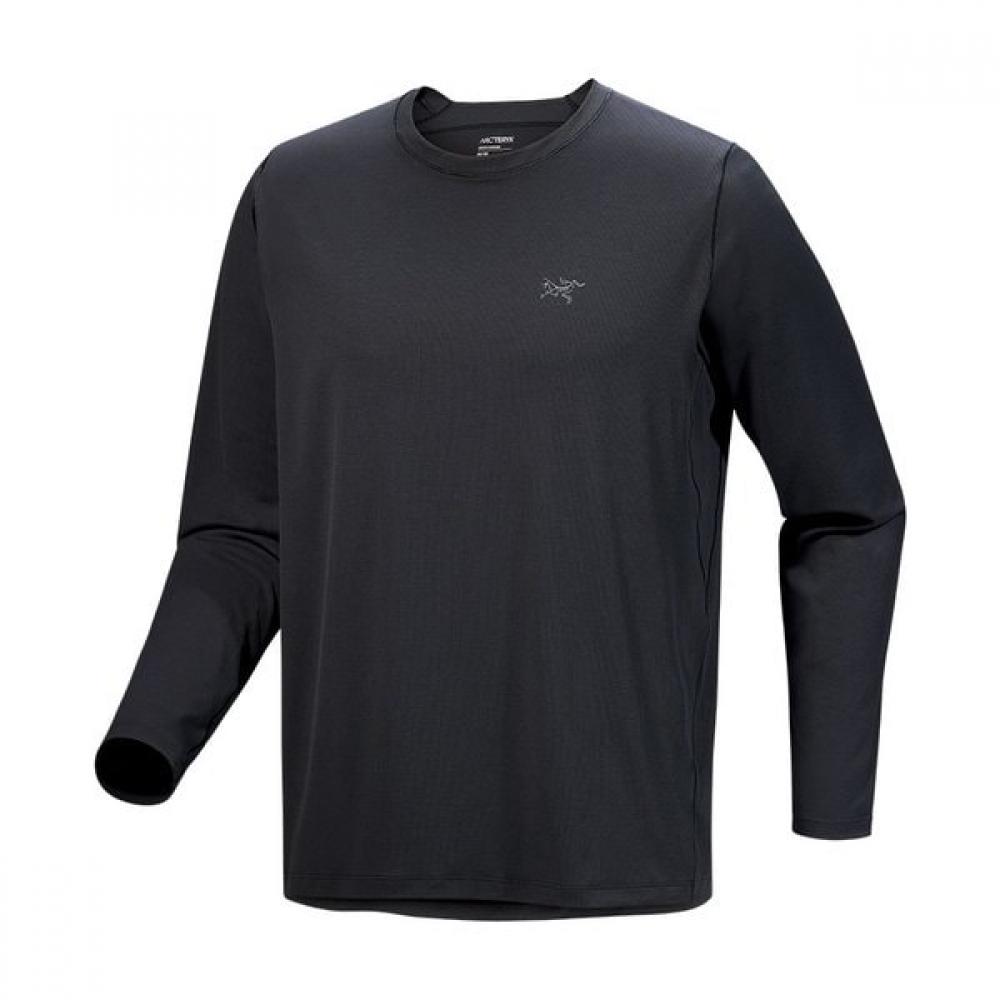 Arcteryx Men S Koma Crew Neck Long Sleeve Shirt atqSm10291 BLACK/XS
