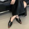 Fashion Fashion Roman Style Brand Slippers Women Summer Sexy Open Toe Cross Tied Design Flat Slippers Comfortable Elegant Beach Sandals