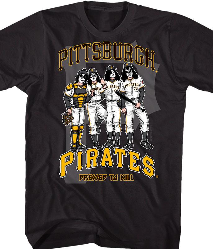 

Pittsburgh Pirates KISS Dressed to Kill Black T-Shirt For Men S To 4XL VN2434 Unisex T-Shirt XXXXL