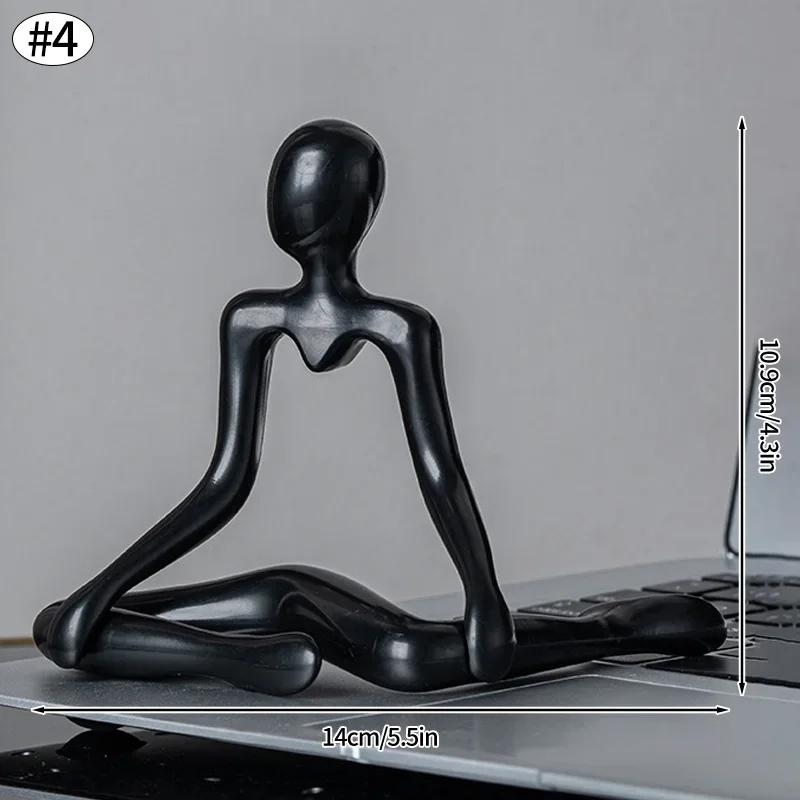 Nordic Light Luxury Style Abstract Figure Home Decoration Ornaments Sitting Posture Statue Crafts Desktop Decor Artworks