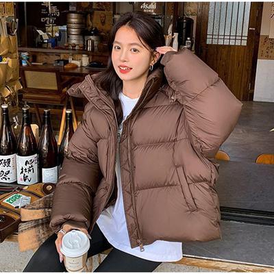 Winter Fashion Women's Down Jacket Hooded Thickened Puff-feel Bread Jacket