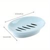 Soap Dish with Drain Spout Integrated Drainage Design Bar Soap Holder Soap Box Soap Case Holder for Bathroom & Kitchen