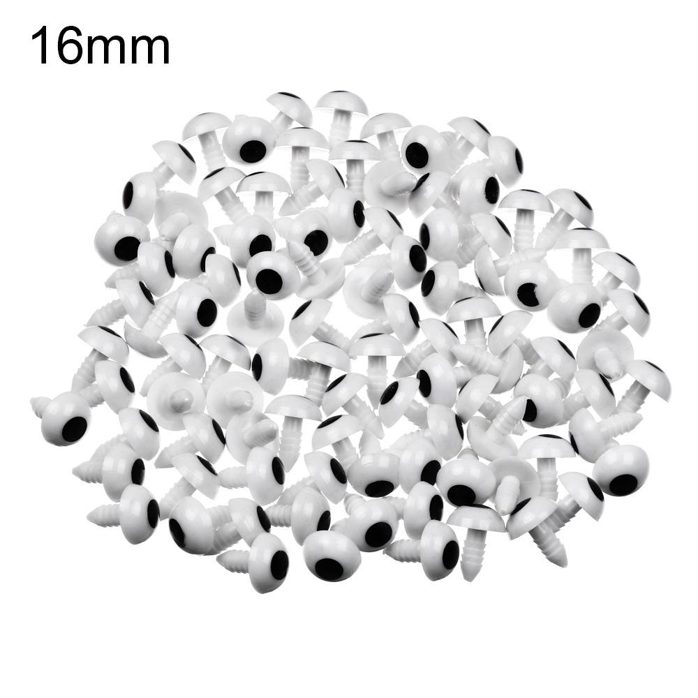 100Pcs Plastic Animal Safety Eyes For Toys Crochet Teddy Bear Stuffed For Dolls Craft Amigurumi Accessories10/12/14/16/18/20mm