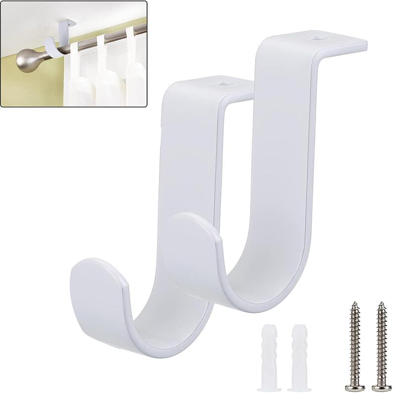 2 Stück Schrankstangenhalter Schwere Metall-Wandmontage Stangenhalter Mit Schrauben Schrankstangenhalter Schrankregal Stangenhalter