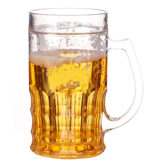Beer Glasses 400ml Double Layer Funny Beer Cup Ornament Prank