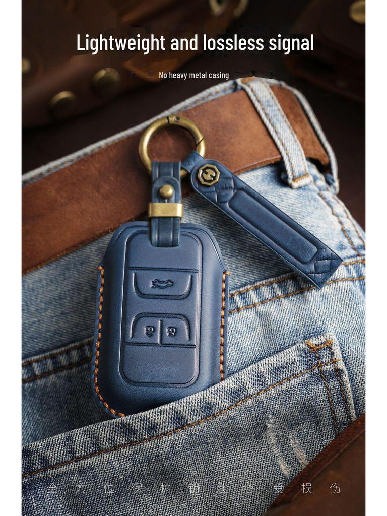 Handmade Leather Retro Key Cover for Chery Xingtu TXL Lingyun LX Tiggo 3X Cars
