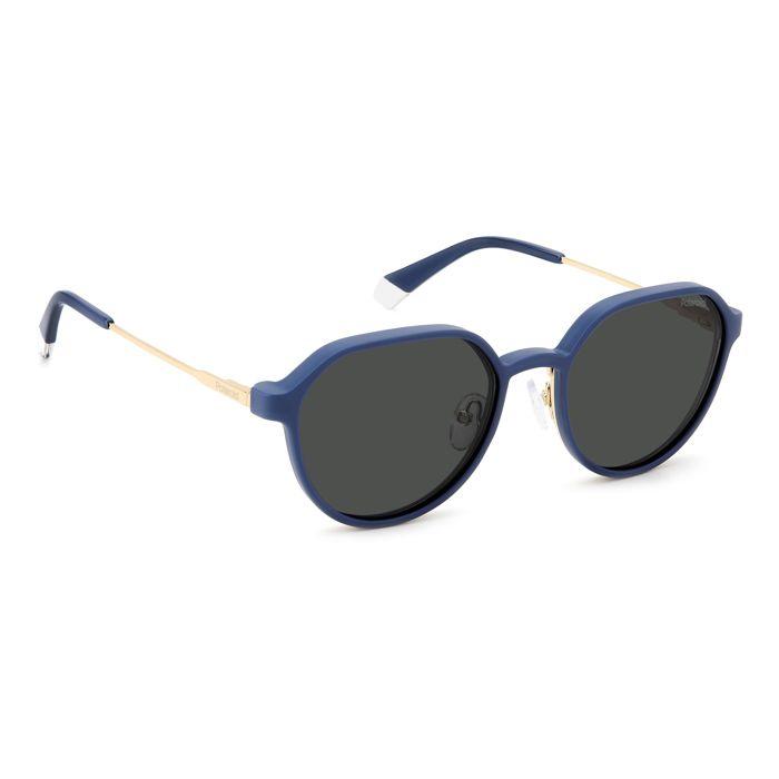 Sunglasses - Polaroid - PLD 6204/CS - Gold Metal - Blue Lenses - Unisex