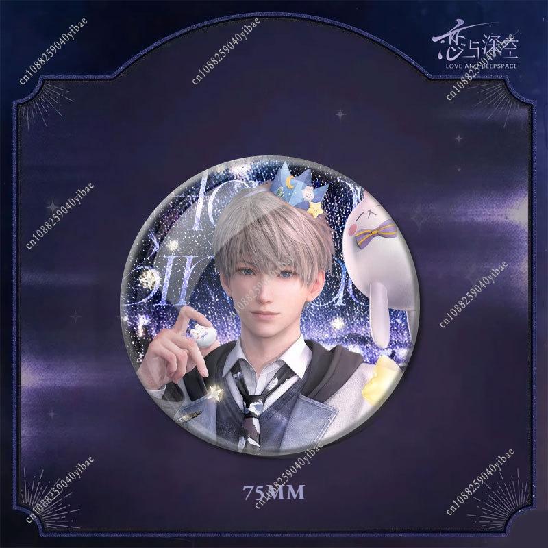 1-3Pcs/Set Game Love and Deepspace Xavier Shenxinghui Badge Anime Cosplay Transparent Card Quicksand Card Cartoon Fans Gift Set
