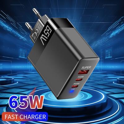 Total 65W USB C Charger Super Fast Charging Type C PD Mobile Phone Wall Adapter for iPhone 16 Pro Max Xiaomi  Samsung S24