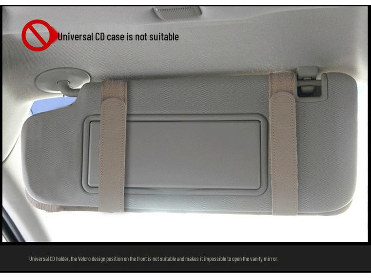 Cadillac Car Sun Visor Multi-Functional Clip Bag Cover