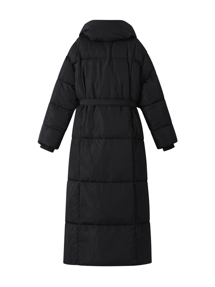 Giacca imbottita da donna con colletto alto e maniche lunghe, tinta unita, lunghezza in vita, calda e alla moda, autunno inverno 2026