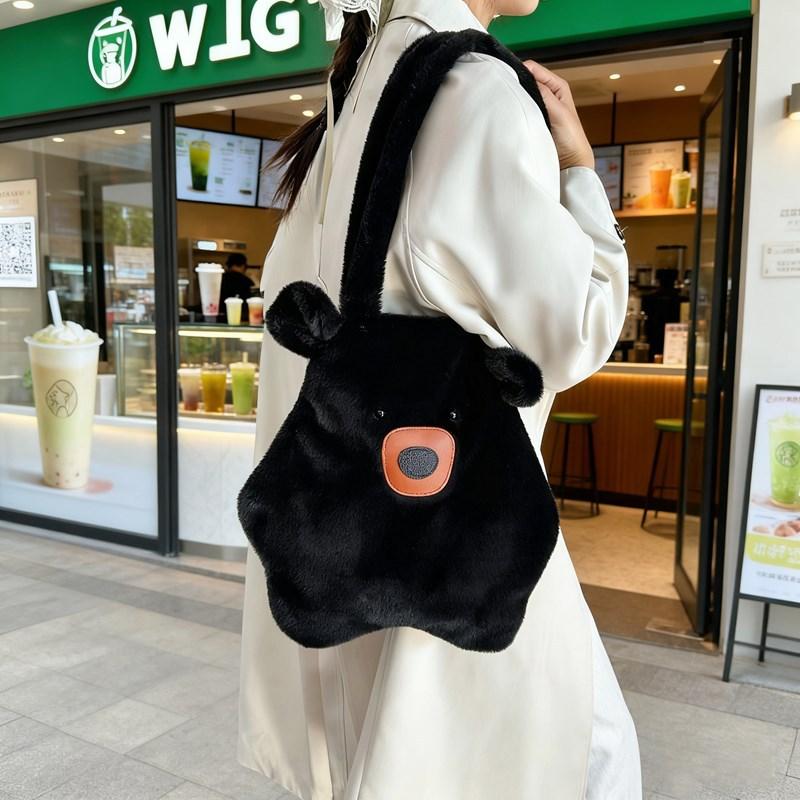 Women Bear Shoulder Bag Female Cute Cartoon Large-capacity Handbag