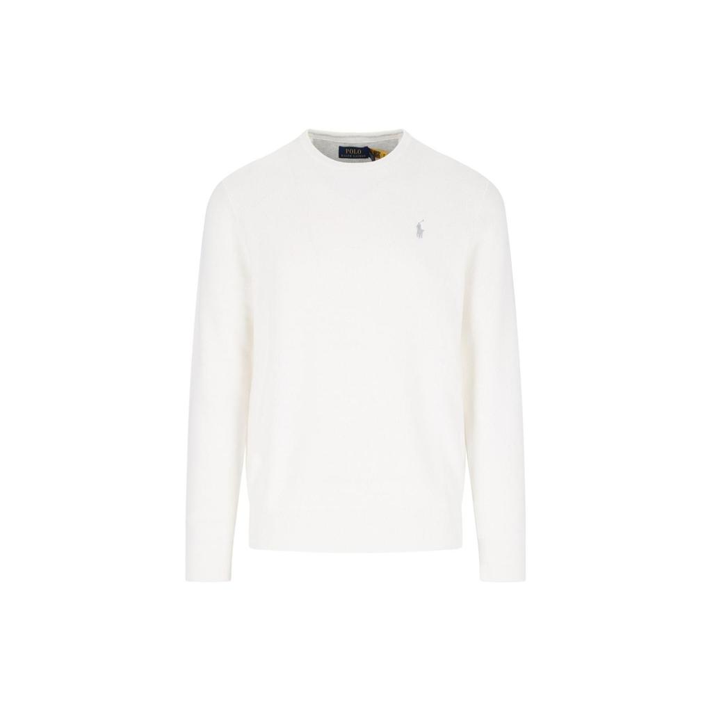 Polo Ralph Lauren Logo Round Neck Long Sleeve T-Shirt Men Tops White 710918163-504